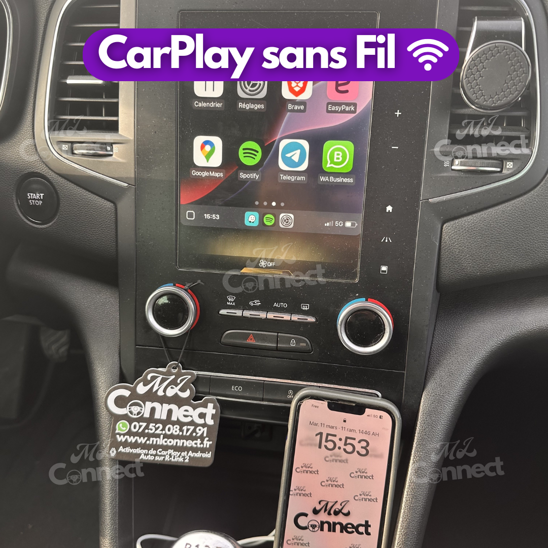 CarPlay et Android Auto Sans fil