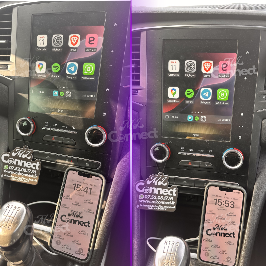 CarPlay et Android Auto Sans fil sur Rlink2